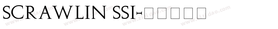 Scrawlin SSi字体转换